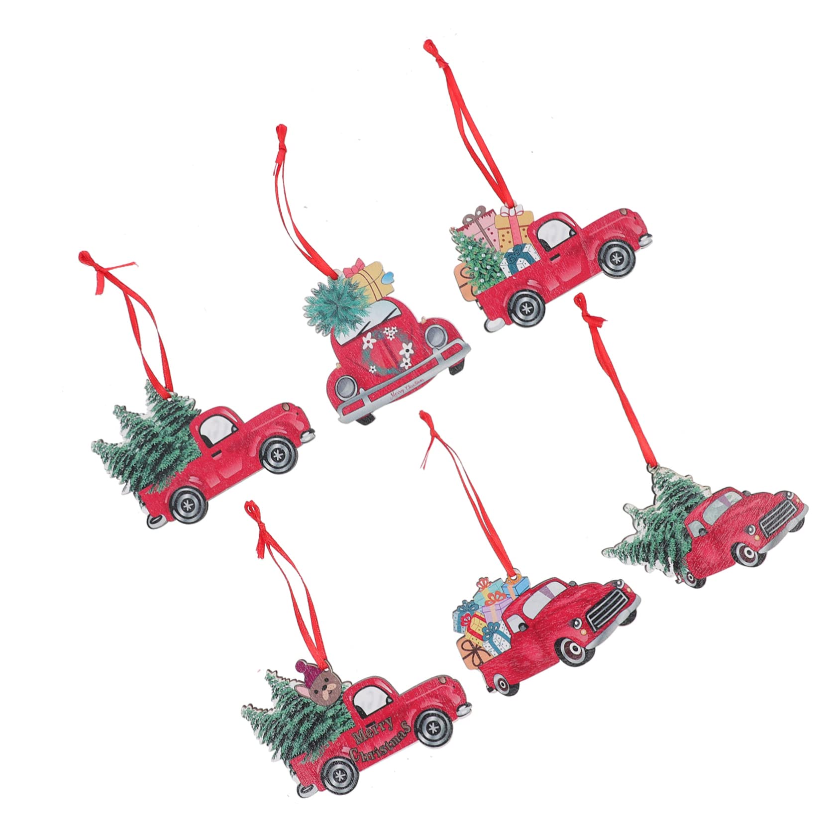 Alipis 18 Piezas Adornos para arboles de Navidad decoración de la Natividad Adornos de Navidad para el hogar Christmas Tree Xmas Tree Adornos navideños para Autos Decoración navideña