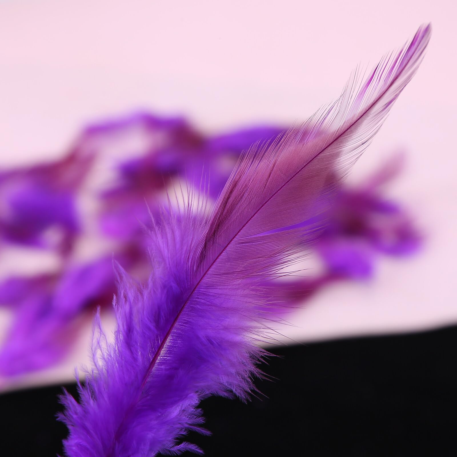 JAWSEU 50 Pièces Plumes Colorées, Plumes D'oie Naturelles Et Douces 15-20cm Plume Decoration Plumes Loisirs Creatifs Pour Le Bricolage, Mariage, Attrape-Rêves, Artisanat, Décoration De La Maison