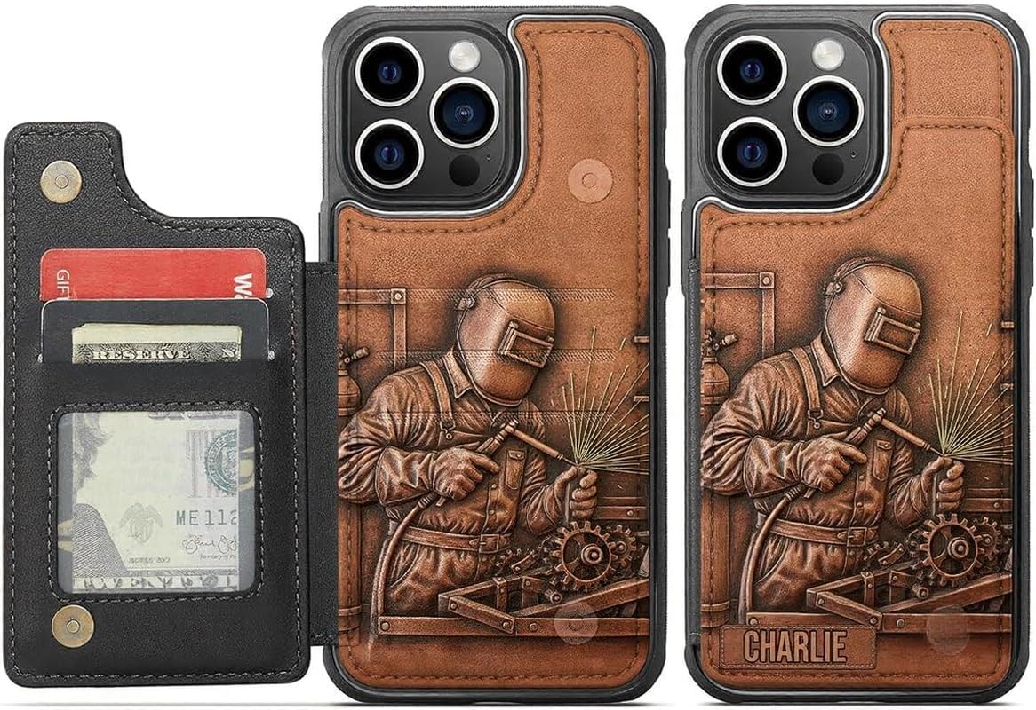 Strongest Welder - Personalized Welder Fully Printed Wallet Phone Case
