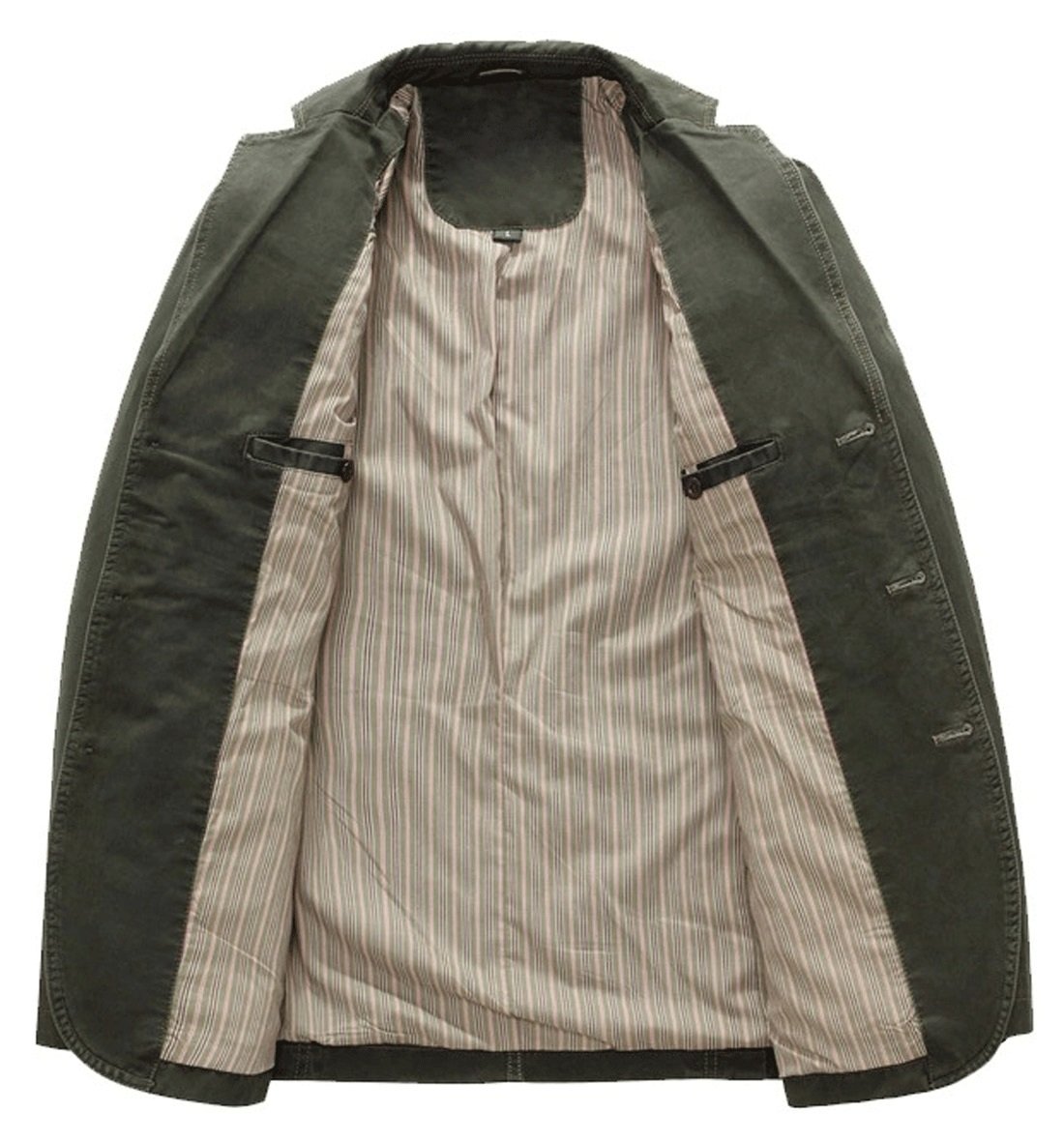 Męska marynarka casualowa, slim fit, klasyczny garnitur wojskowy, wiele kieszeni, lekki płaszcz