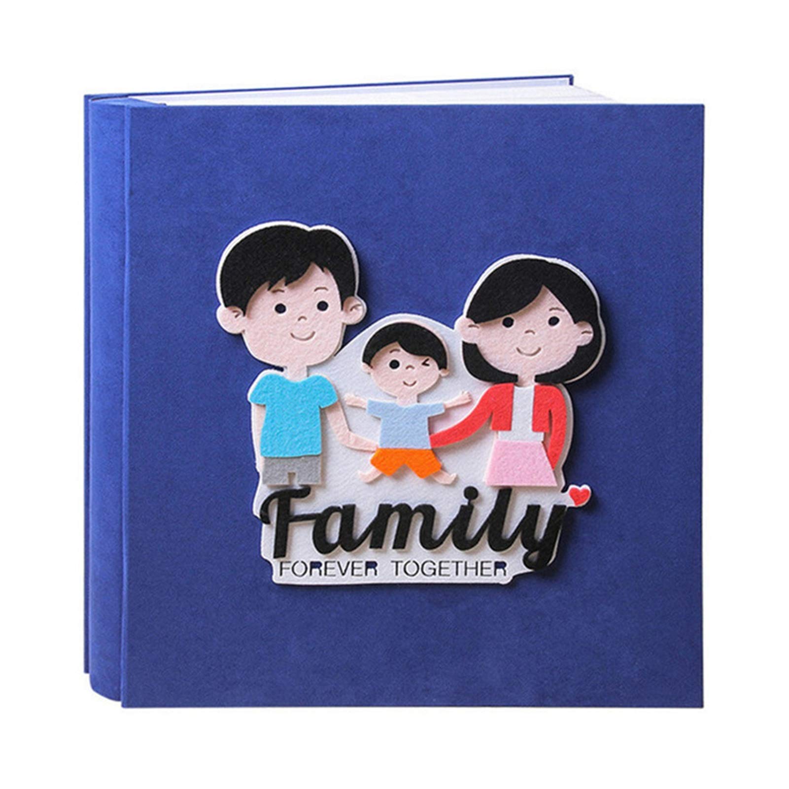 Album fotograficzny album do scrapbookingu 4 x 6 zamszowy album fotograficzny samoprzylepna folia DIY album fotograficzny rodzinny album fotograficzny dla dzieci wzrost album fotograficzny 8-30 cm (kolor: Color3 biała karta 60)