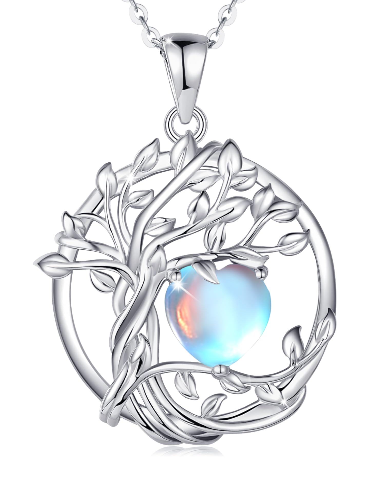 FANCIME Tree of life Birthstone necklace