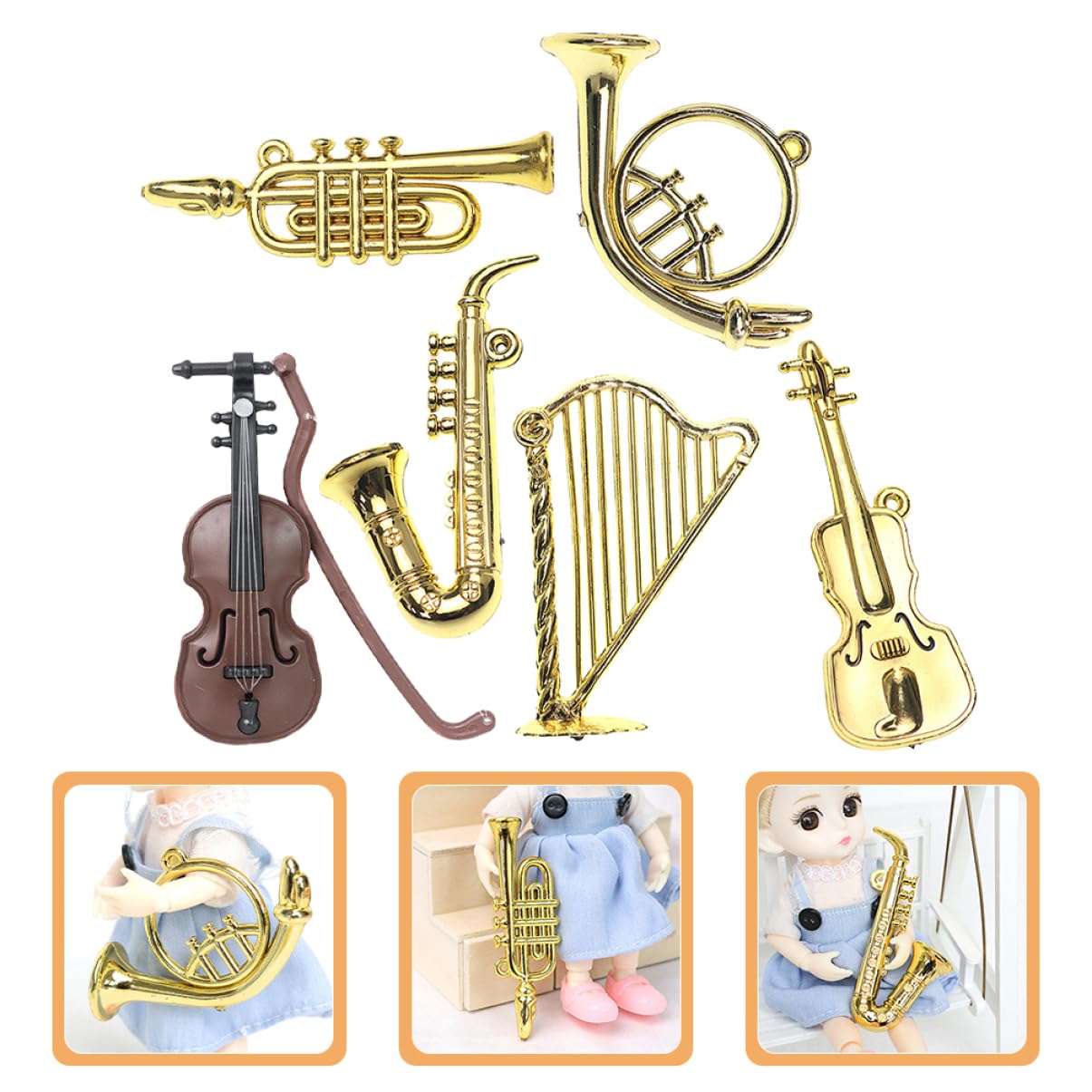 Amazon.co.jp: NESTINGHO 6個 ミニ ミュージカル 楽器 おもちゃ ミニ 