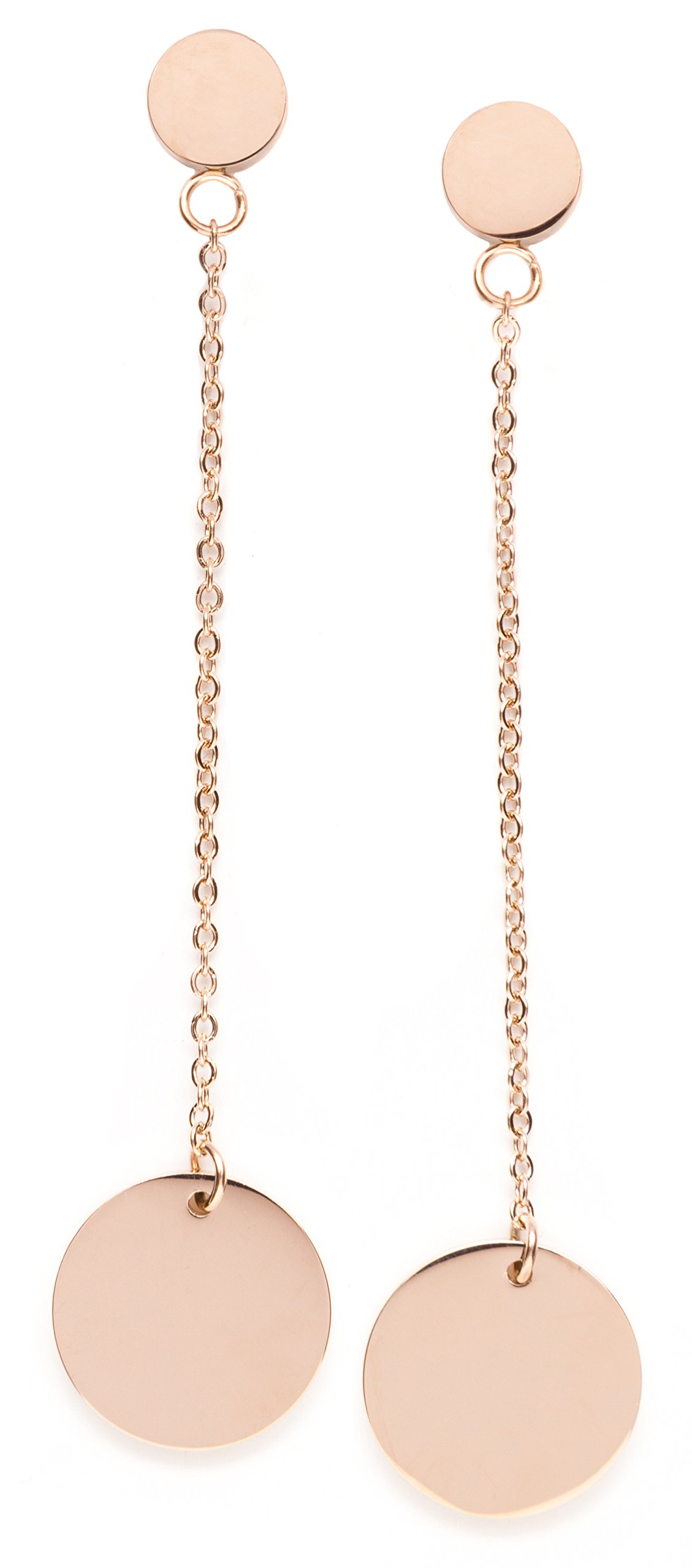 Orecchini Cerchio Stella E Luna Oro Rosa: Acciaio Inossidabile, Design Delicato E Moderno - Foto 10