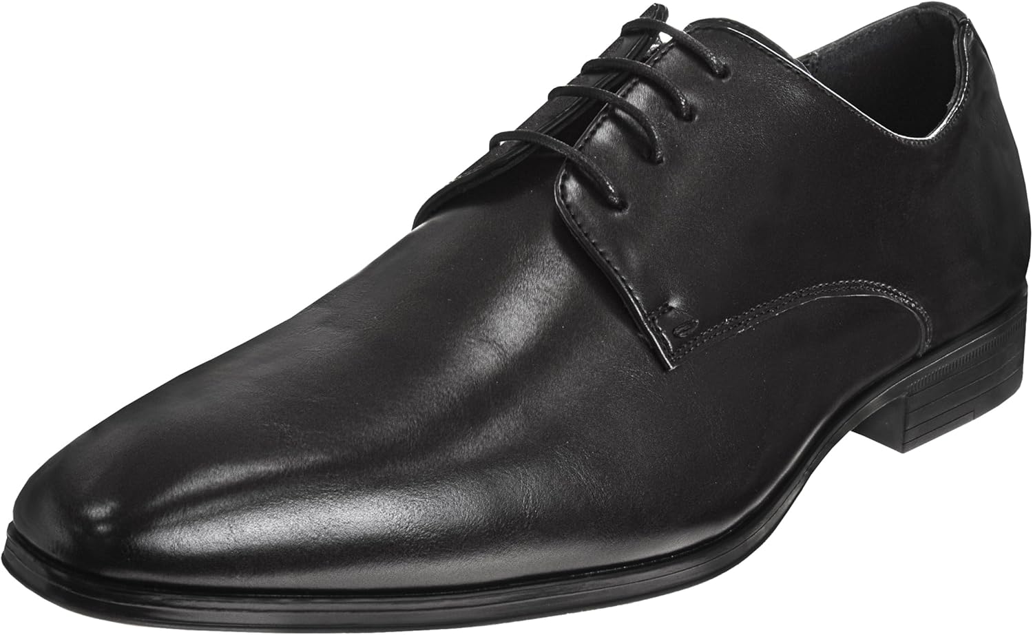 Perry Ellis Men’s Elegant Black Leather Formal Shoes Classic Oxford & Derby Style Dress Shoes for Adults