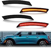 Vista 1 de Bestview Conjunto de luz de posición lateral compatible con MINI Cooper R55 R56 R57 R58 R59 R60 R61 2007-2015, luces de parachoques delantero ámbar