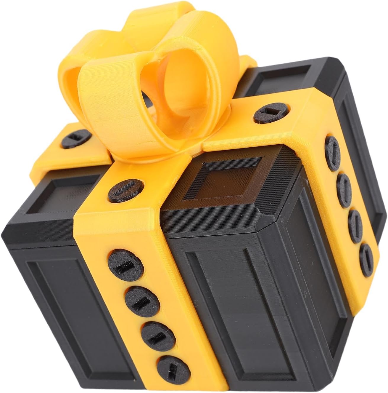 Yosoo Annoying Present Box, Creative 3D Toy Design, Ideal for Gifting, Novelty Screw Box for Xmas, Birthday and Holiday Storage, High Strength PLA Material (Black Gold)