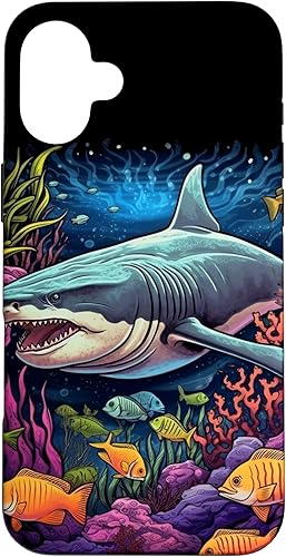 Vista 58 de Funda para iPhone 12/12 Pro Tiger Shark Sea Ocean Underwater Shark Lover