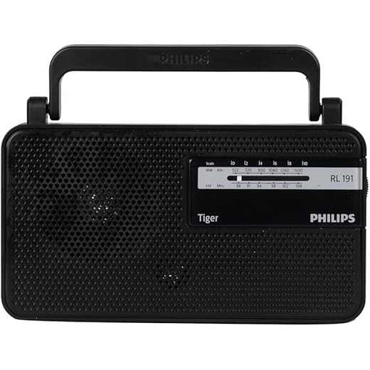 Philips Portable Radio RL191/94 Black