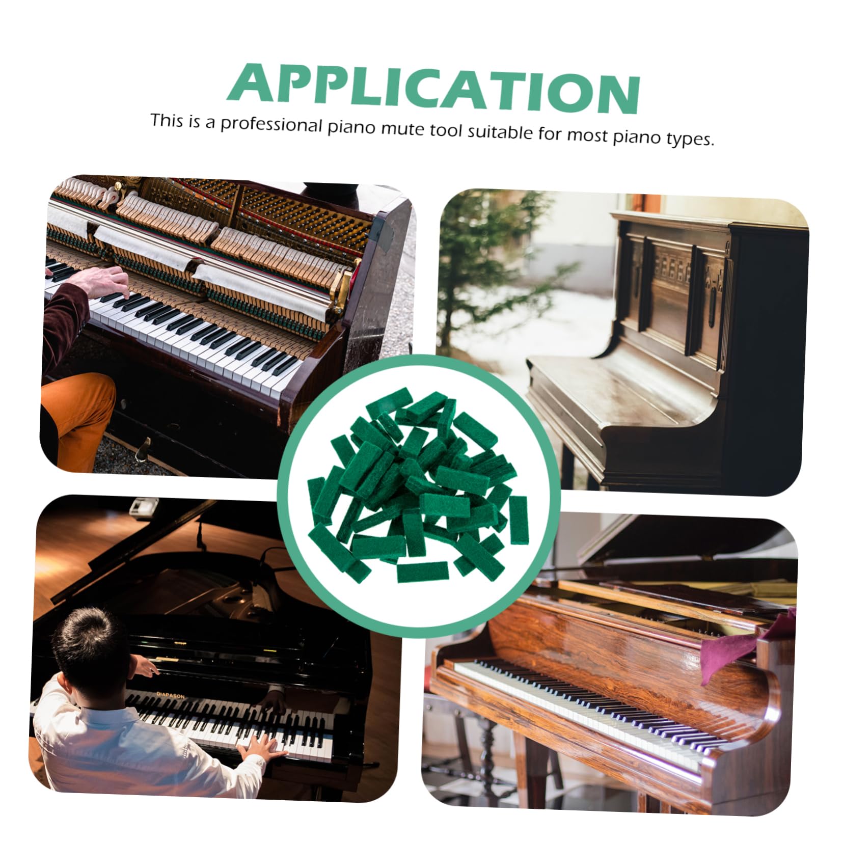 ibasenice 150pezzi Strumenti Per Accordatura Pianoforte Con Feltro Strisce Di Temperamento e Mute Per Pianisti Professionisti e Studenti