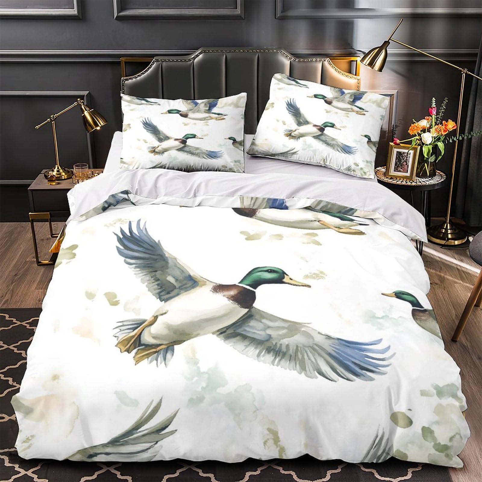 Linge de lit microfibre résistante et hypoallergique 3 pièces