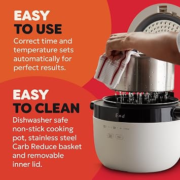 Instant Pot Electric Rice Cooker & Steamer, 5L (20 Cup) - With Dishwasher-Safe Non-Stick Cooking Pot, Stainless-steel Steamer Basket, Measuring Cup - With Slow Cooker & Sauté Functions
