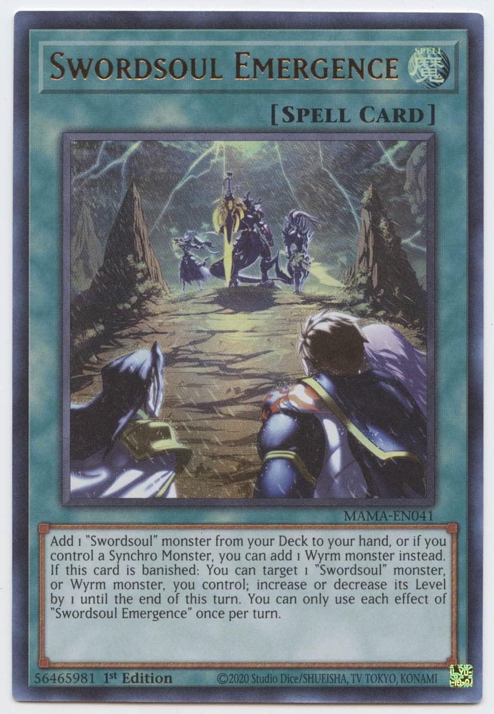 Swordsoul Emergence - MAMA-EN041 - Ultra Rare - 1st Edition