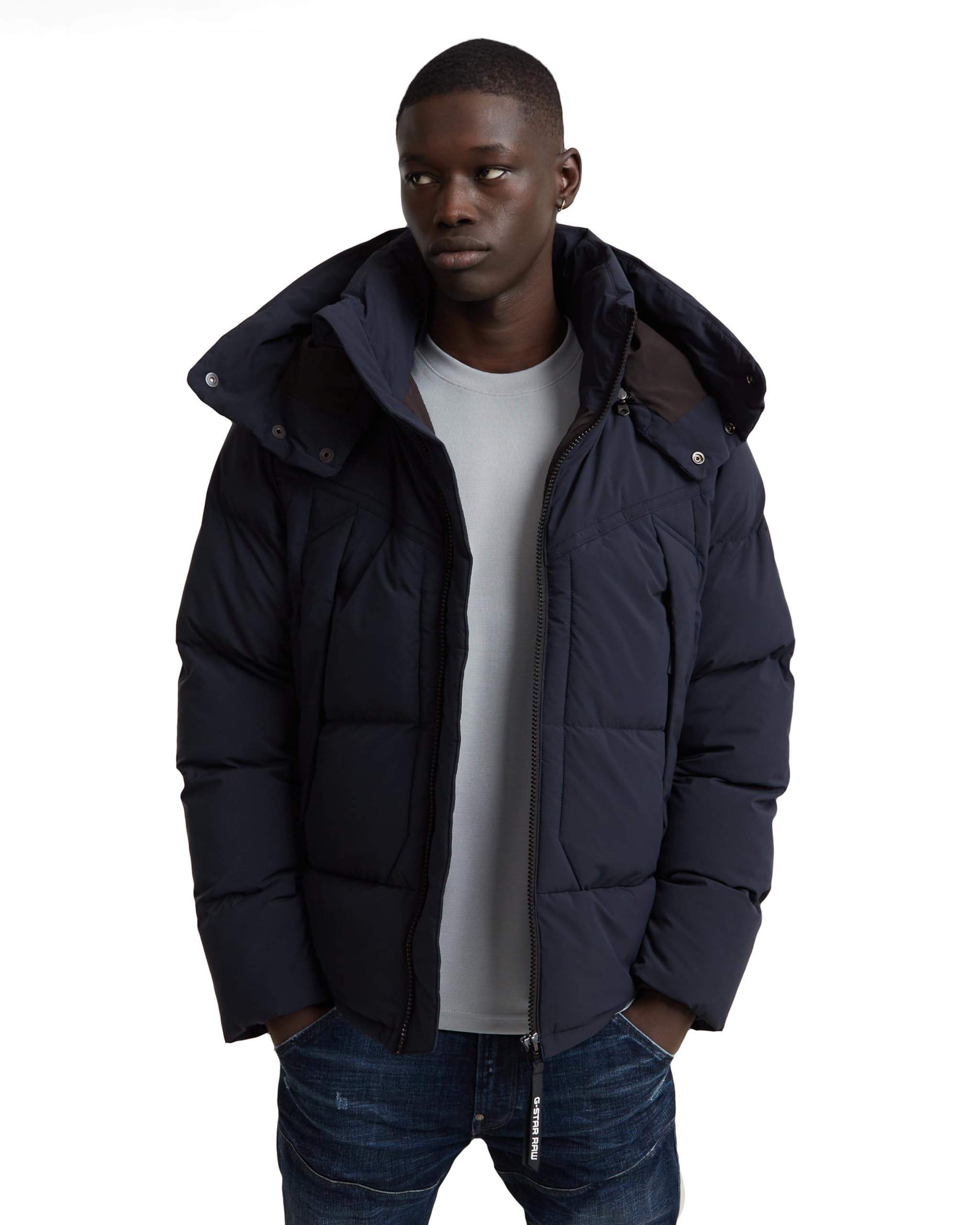 G-Star Men's G- Whistler Padded Hooded Jacket 2.0, Blue (salute D25345-D518-C742), L