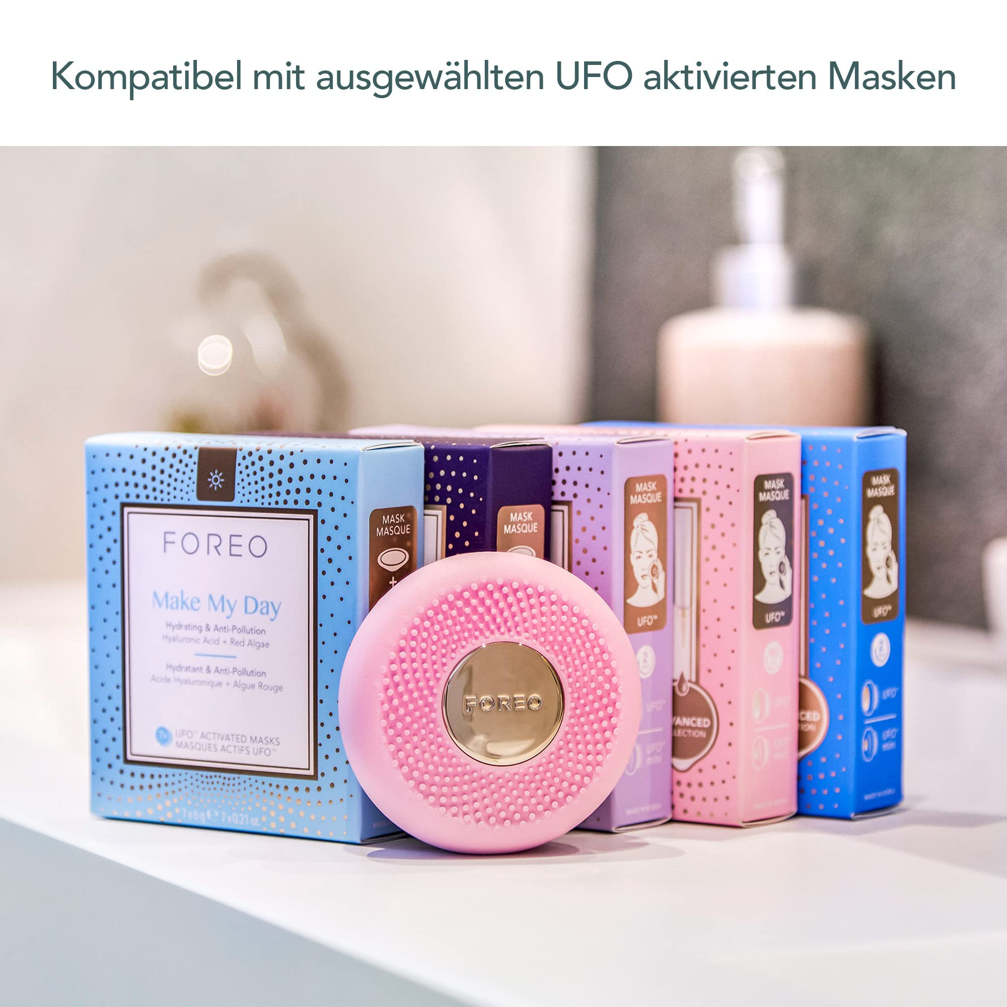 Foreo Ufo Mini Led-Gesichtsmaske, Rotlichttherapie, Gesichtspflege, Koreanische Kosmetik, Thermotherapie Und Gesichtsmassagegerät, Feuchtigkeitscreme, Erhöhte Hautpflegeaufnahme
