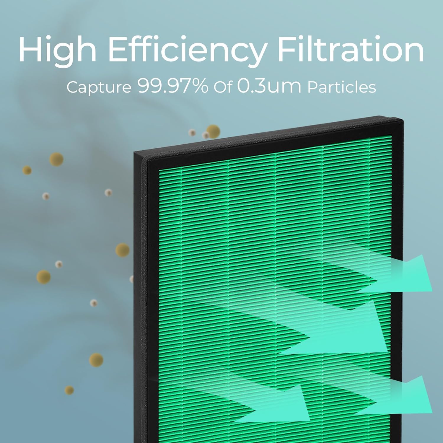 Vilaso 400/400S Replacement Filter Compatible with Coway Airmega 400, 400S, 400(G) & 400S(G) Air Purifier (Replaces Part AP-2015-FP) - Max2 Green HEPA & Activated Carbon 2-in-1 Filter Set (1 Set) - Image 5