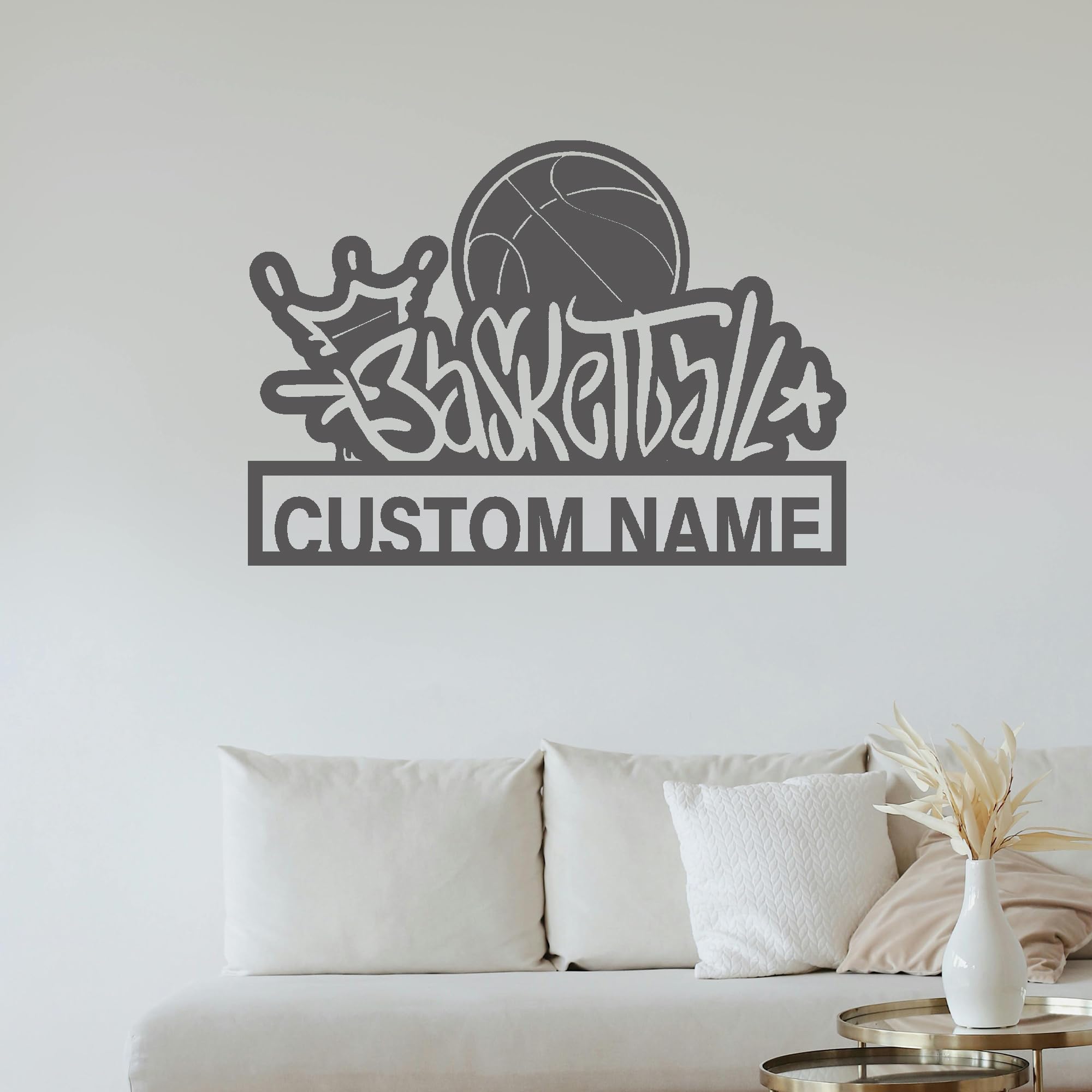 Custom Basketball Metal Sign With Led, Basketball Fan's Gift, Personalized Metal Sport Sign, Custom Metal Sign, HoopsterGift, Team's Name Sign, Basketball Gym Sign, Man Cave Wall Decor