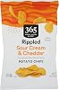 365 by Whole Foods Market Papas Fritas Onduladas Crema de Queso Cheddar, 8 OZ 8 Onzas (Paquete de 1) 1