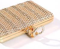 Vista 6 de Dreubea Bolso de mano brillante para mujer con diamantes de imitación