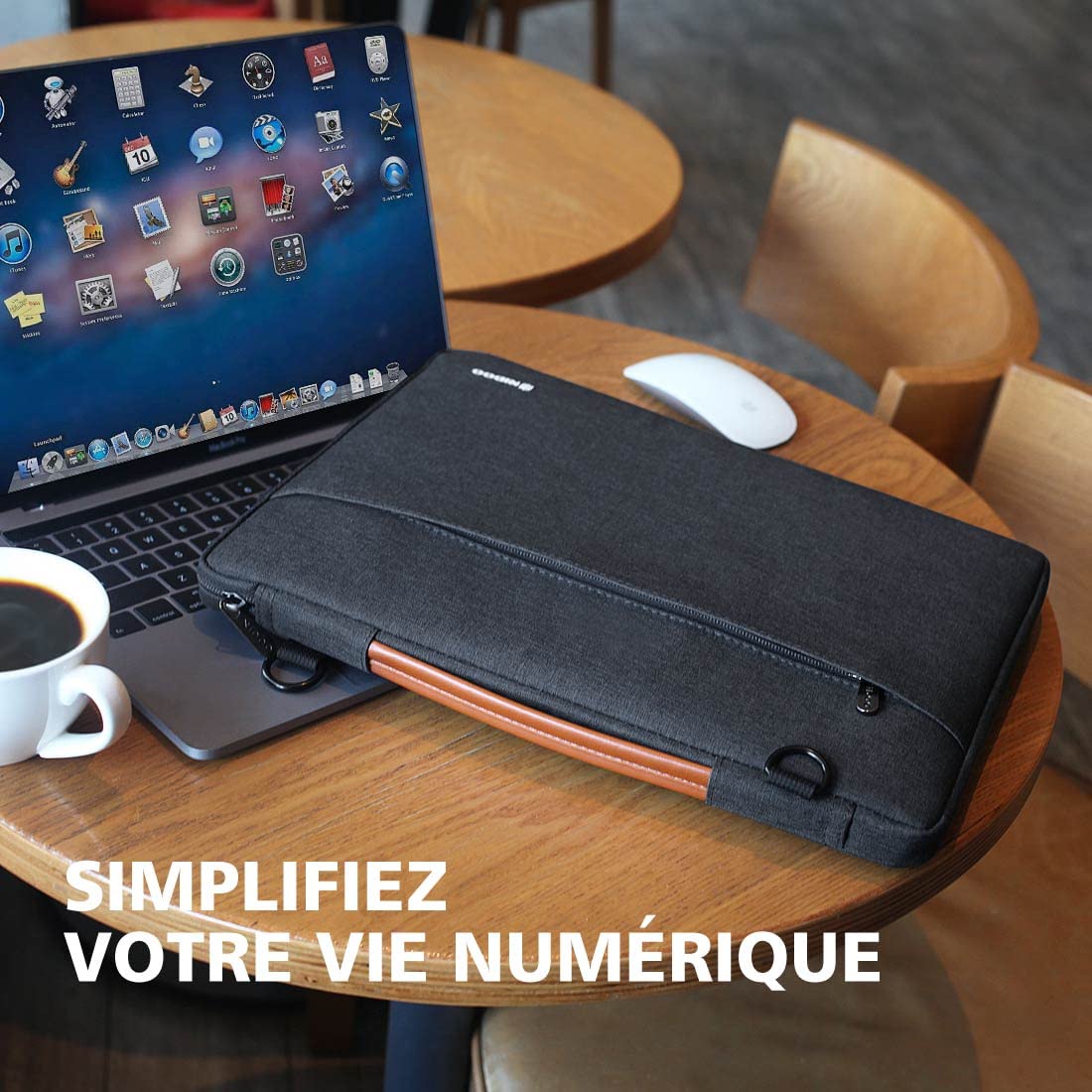 NIDOO 17,3 Pouces Sacoche Ordinateur Portable Imperméable Sac à Main Bandoulière Housse Protection Mallette pour 17.3" Gaming Pavilion 17/P73 P17/Inspiron 17/G7 17/Precision 17 7750/Chromebook 317