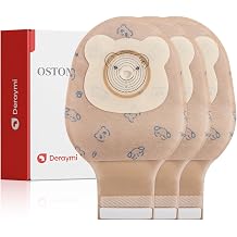 20pcs Kids Colostomy Bag, Disposable Children Drainable Ostomy Bag, One Piece Stoma Bag Ostomy Bag 15mm-40mm Cut-to-Fit, Colostomy Supplies for Surgery Stoma Care