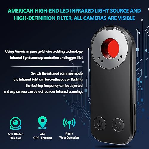 Miniatura 6 de Detectores de cámara oculta Bug and - Detector de cámara oculta Detector de cámara oculta Detector de cámara oculta Escáner de señal inalámbrica RF