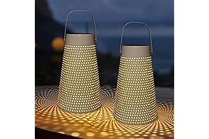 PearlStar Solar Lanterns for Outdoor Yard, Table, and Pathway Décor