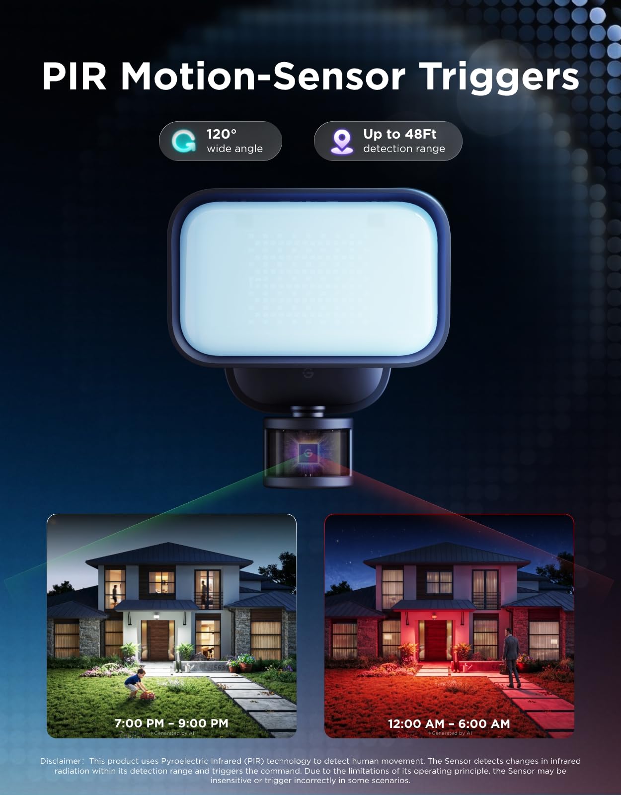 Govee Outdoor Flood Light - Motion Sensor & Color Changing -5