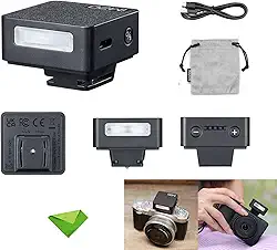 Godox iM20 Mini Flash Speedlight para Canon, Sony, Fuji, Nikon, Panasonic Olympus Pentax, Tempo de Reciclagem de 3s, 440 Tempos de Flash, Flash para Sony ZV1, etc DSLR (Bateria de Lítio Integrada)