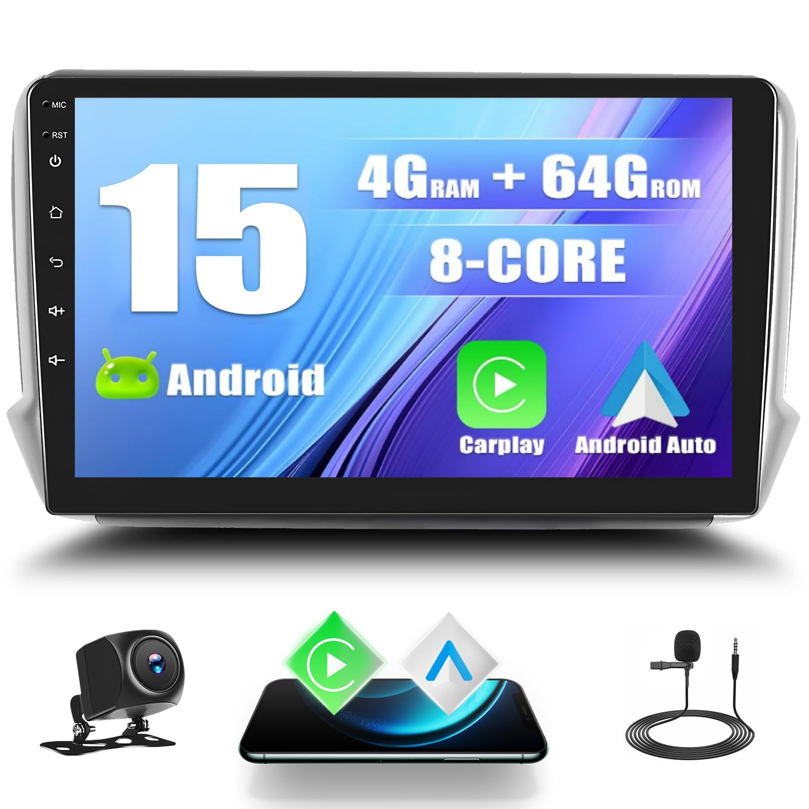 Radio Android 15 Para Renault Megane 3 (2009-2014) - Pantalla 9" 2Din Con CarPlay, Android Auto, GPS Y Cámara