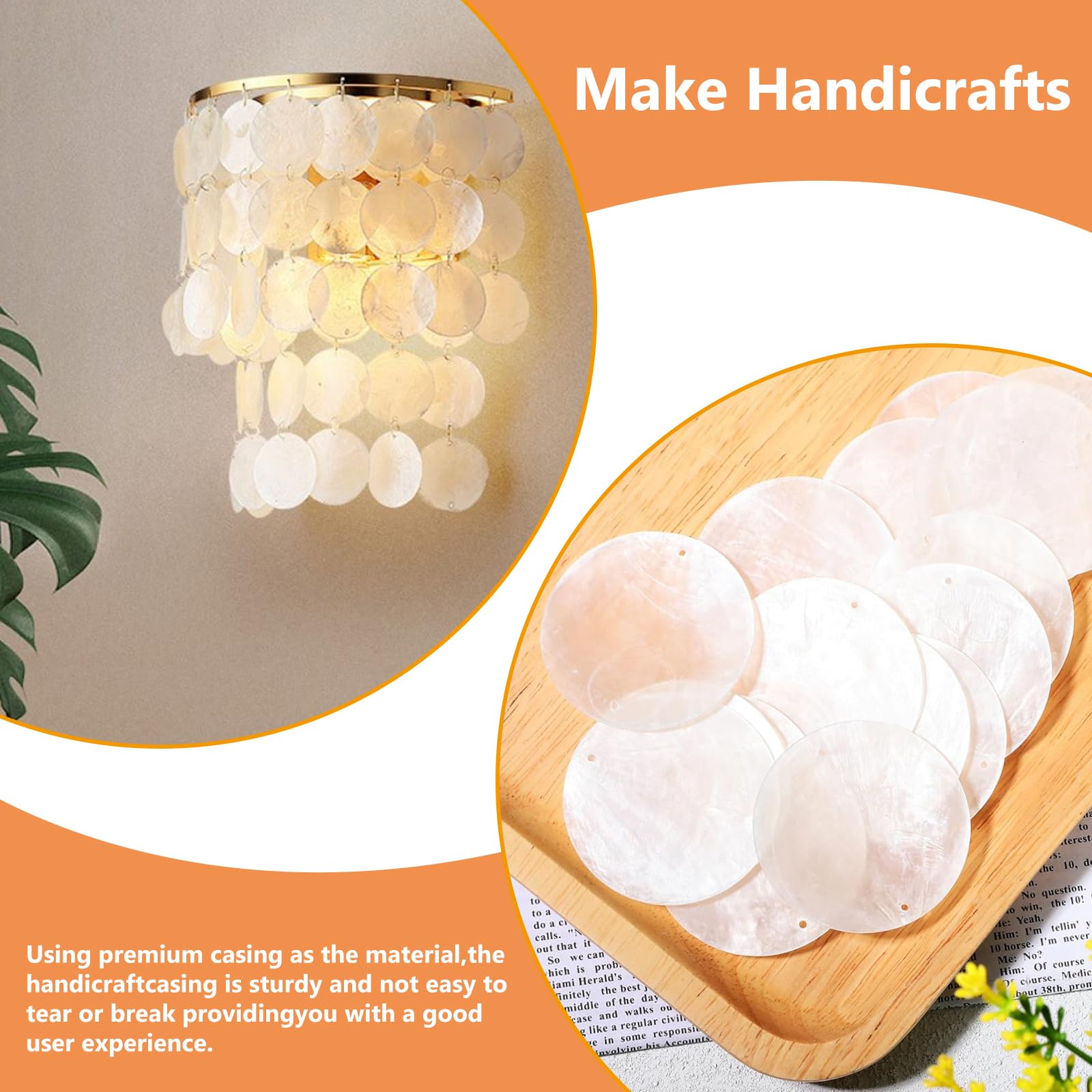 Lot De 60 Disques En Nacre De 7 à 10 Cm De Diamètre - Pour Bricolage - Grands Plateaux De Coquillage Maritime Pour Bijoux, Mobiles Et Décoration - Décoration En Nacre Naturelle