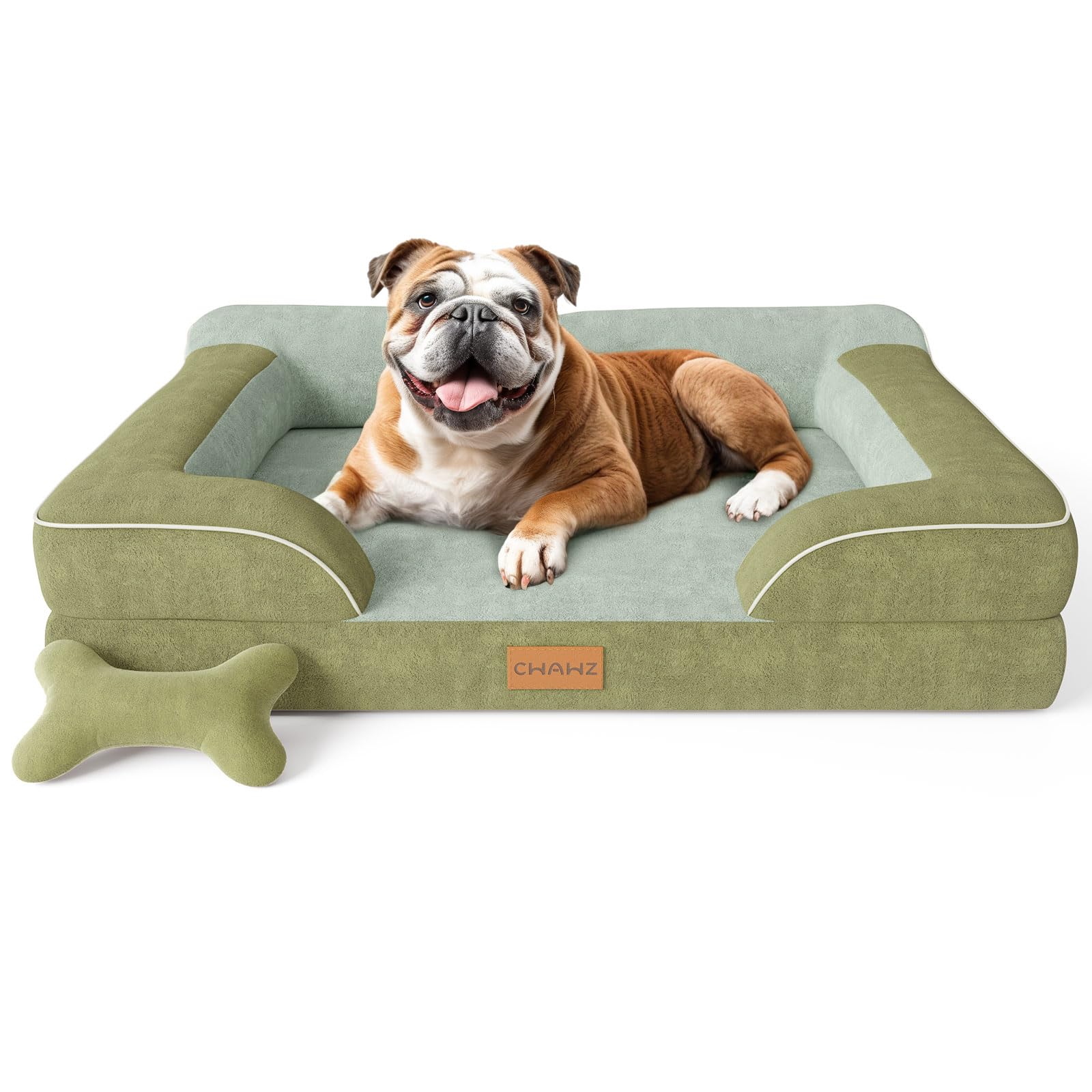 Lit pour chien orthopédique lavable et imperméable en velours CWAWZ