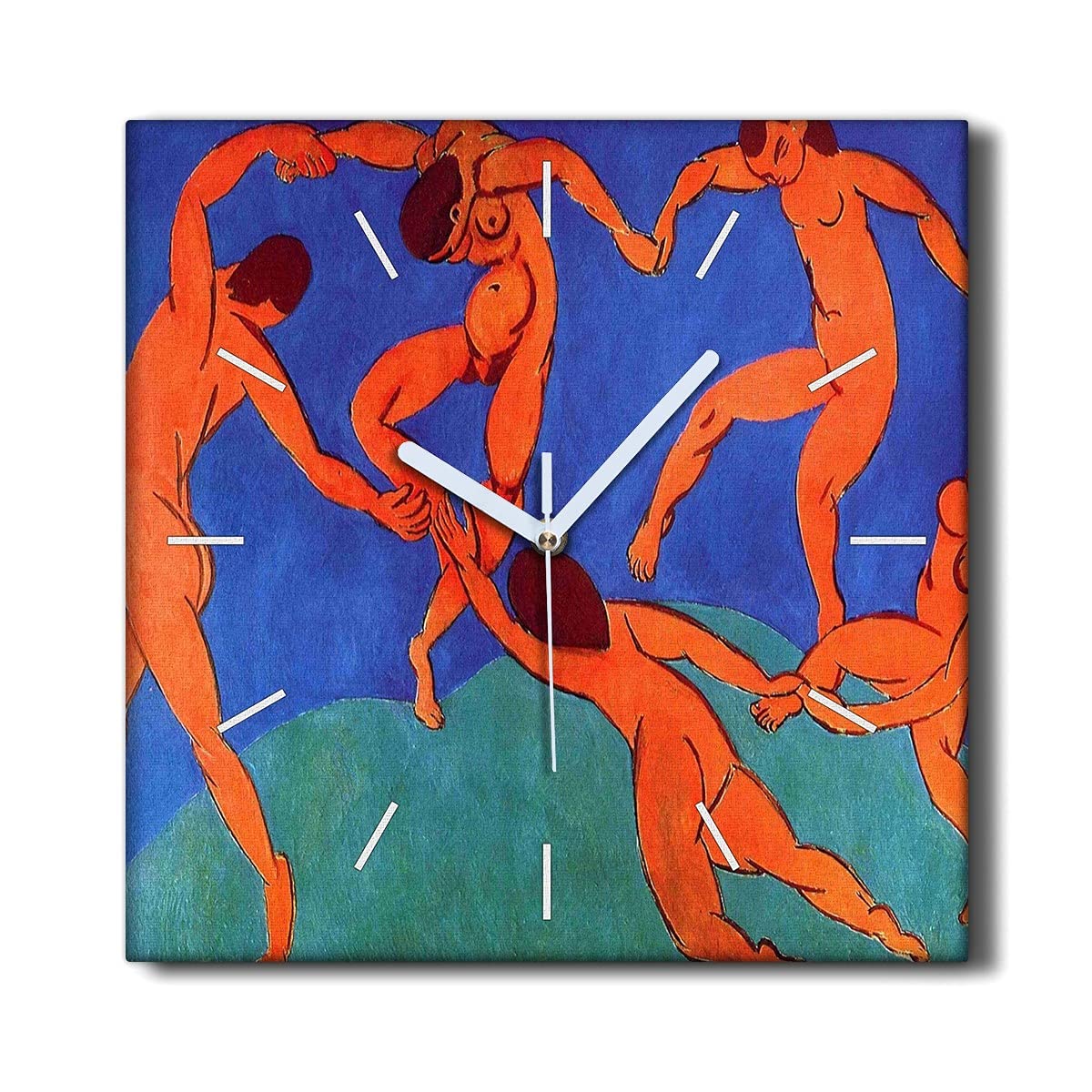 Horloge sur toile Danse par Henri Matisse 30x30cm décoration murale salon salon