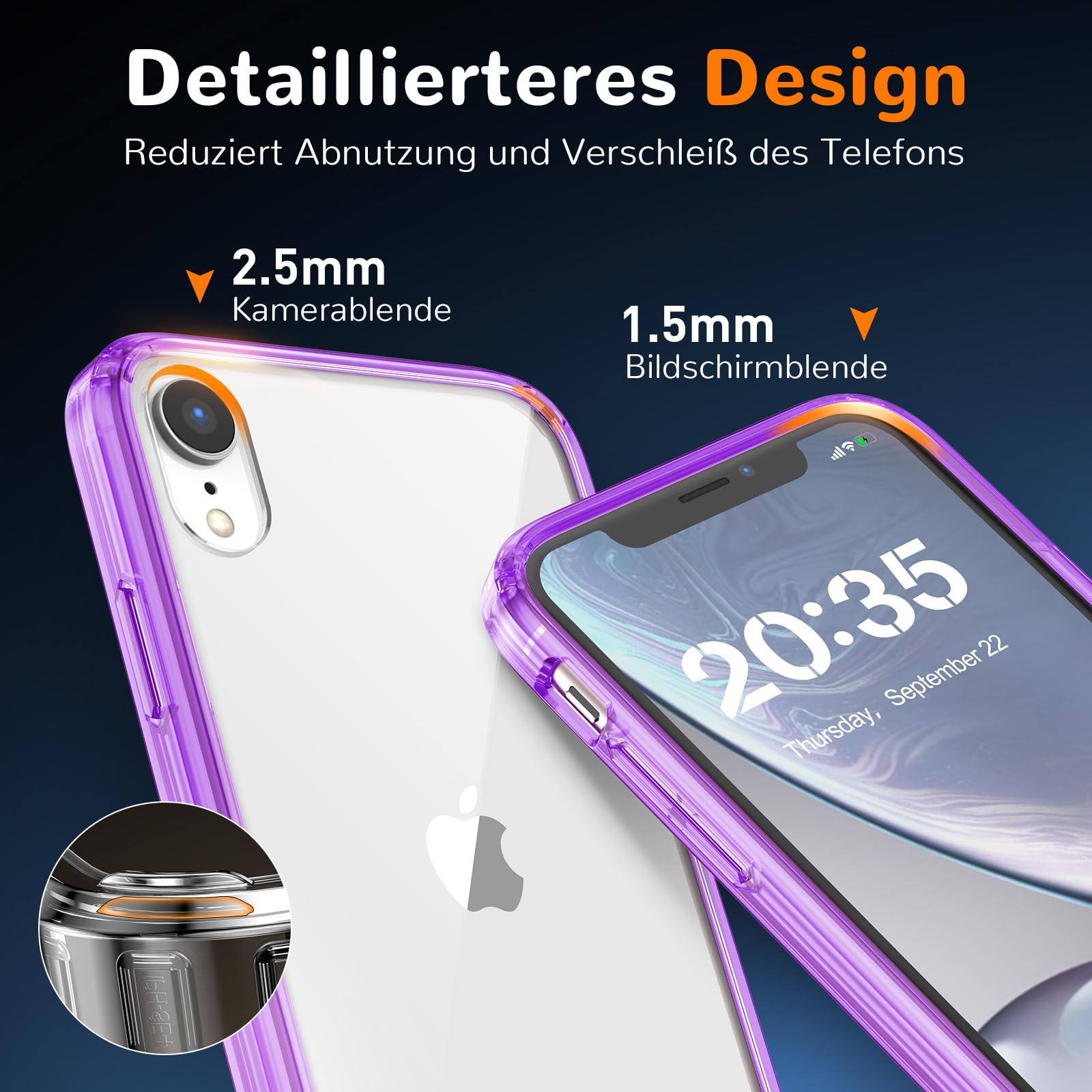 Clear Case for iPhone 15, Ultra Thin, Shockproof TPU Cover, Anti-Yellowing, Crystal Clear, Phone Case for Apple iPhone 15 - Clear — view 119