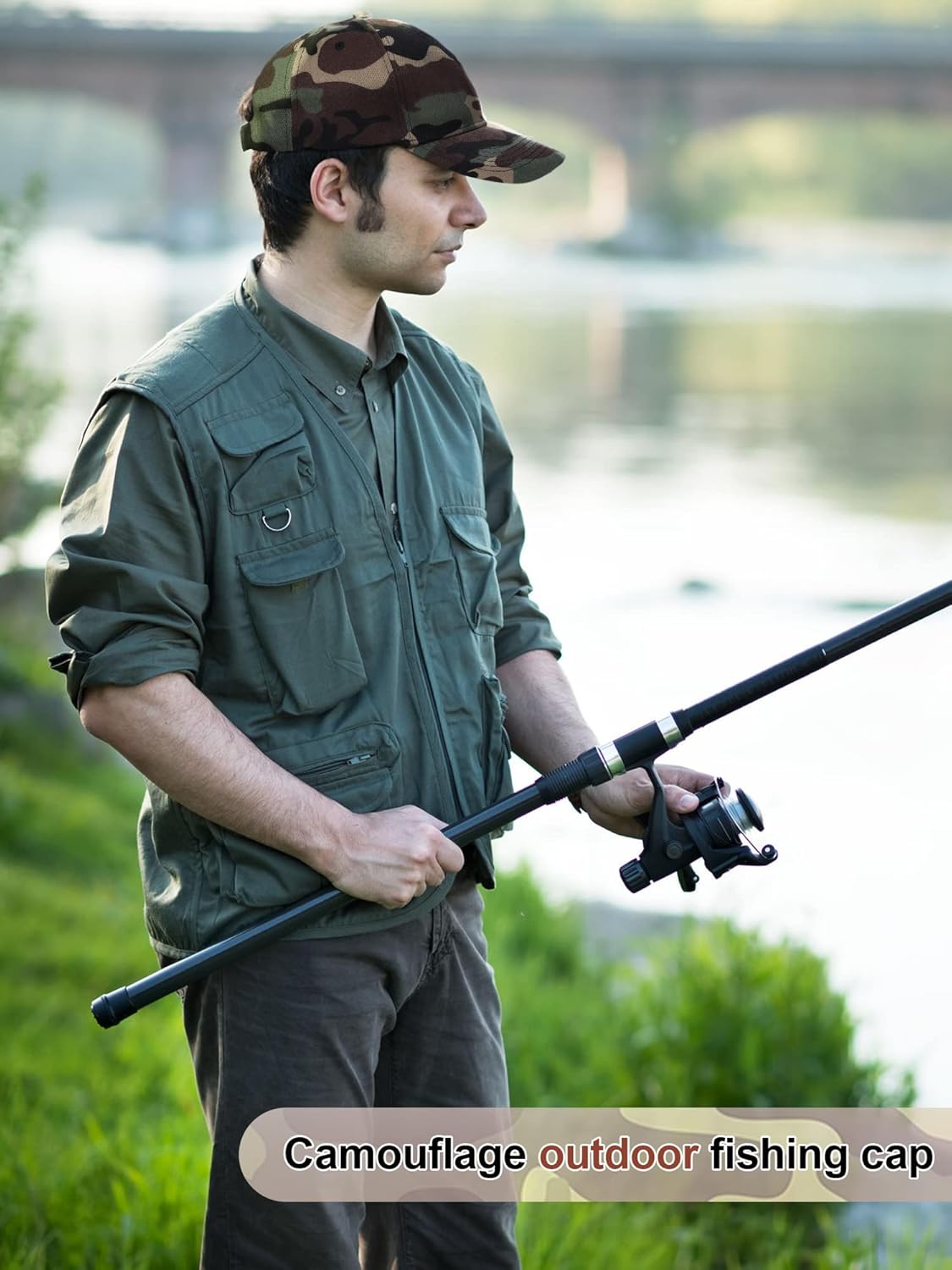 10 Pieces Military Camouflage Baseball Cap - Adjustable Camo Hat for Fishing, Sports, Hunting - Outdoor Headwear for Men and Women