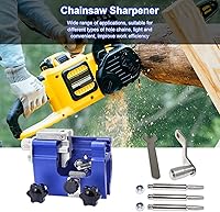 Vista 6 de BLKGJTF Chainsaw Sharpener, Hand Chainsaw Sharpener Jig Kit, Chainsaw Sharpener Jig, with Gloves and Cleaning Brush, for All Kinds of Chainsaws and