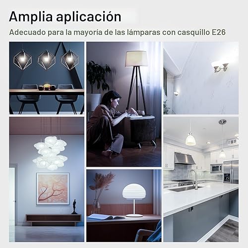 Miniatura 4 de dalattin Paquete de 24 bombillas LED de luz diurna blanca de 5000 K, equivalente a 60 W, base E26, 800 LM, ahorro de energía eficiente de 9 W, no