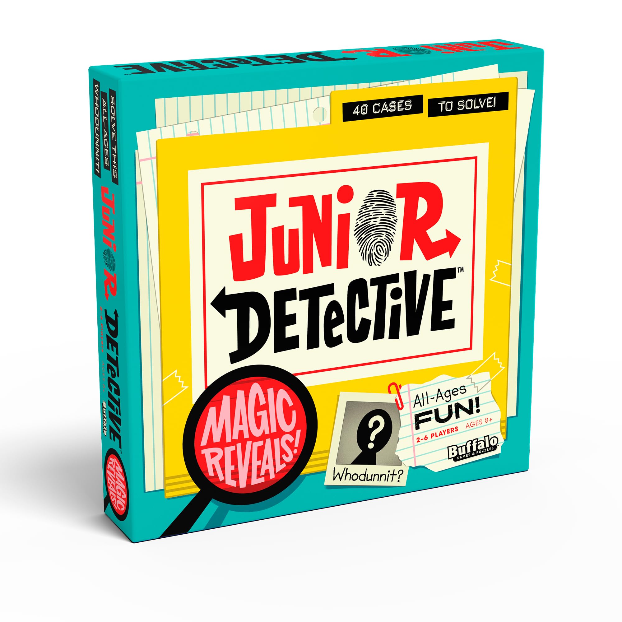 Buffalo Games Junior Detective Board Games for Kids 6-8, Family Board Games