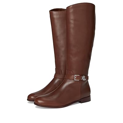 Lauren Ralph Lauren Brooke Burnished Leather Riding Boots Women