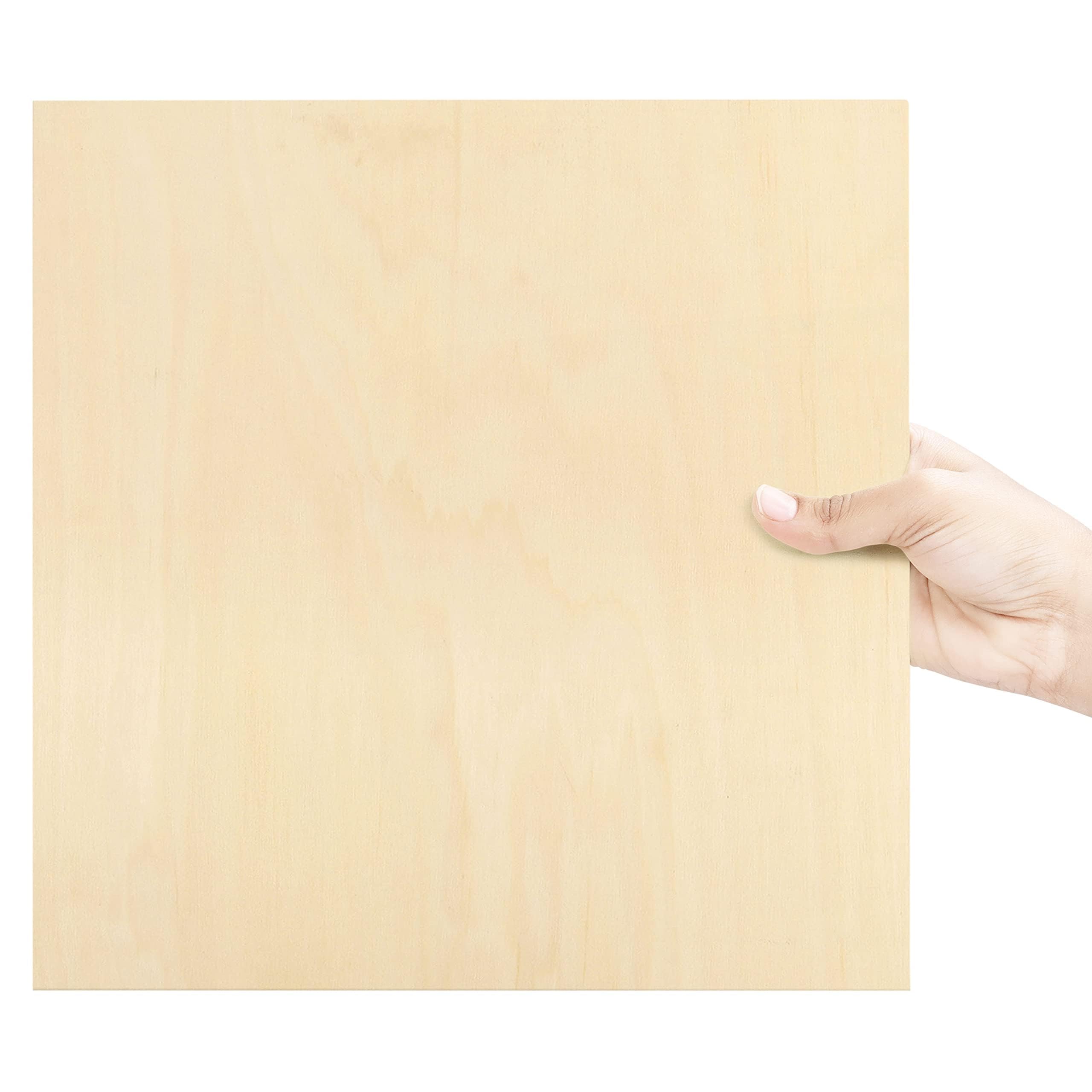 Belle Vous Tablero Madera Contrachapado 3mm - 20x Tablas de Madera de Abedul 30 x 30 cm - Para Bricolaje Proyectos Manualidades Corte Laser Pintar Modelado Grabado Pirograbado