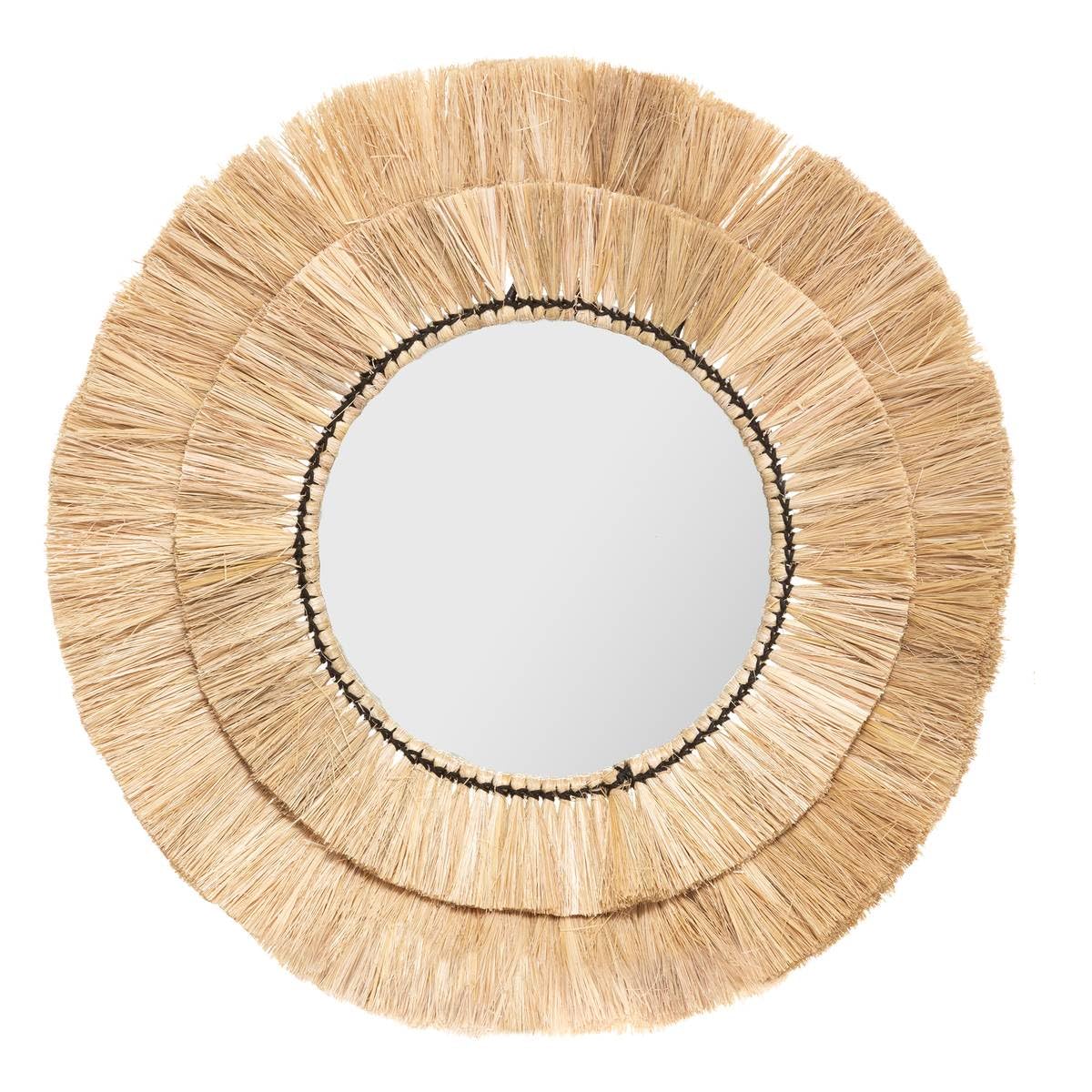 Atmosphera - Set aus 3 Spiegeln Alba - Bast - Beige