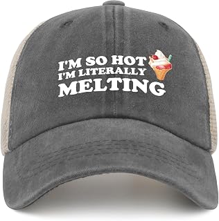 I'm So Hot I'm Literally Melting Sun Hat Womens Cap Womens Golf Hat Gifts for Dad Beach Hats