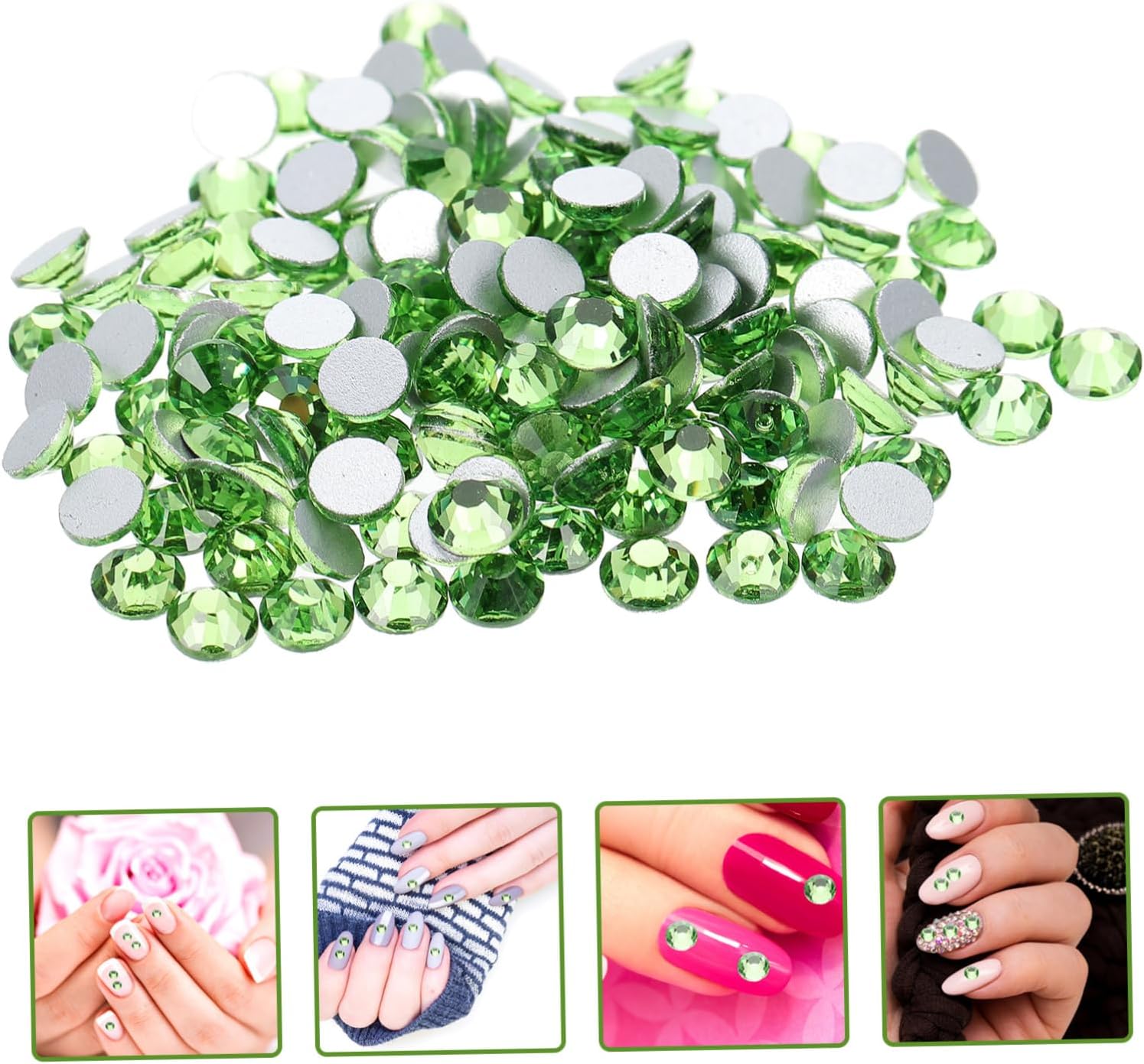 3sets Rhinestone Nail Charms for DIY Manicure Flatback Gems for Phone Case Decoration for Nail Art and Crafts