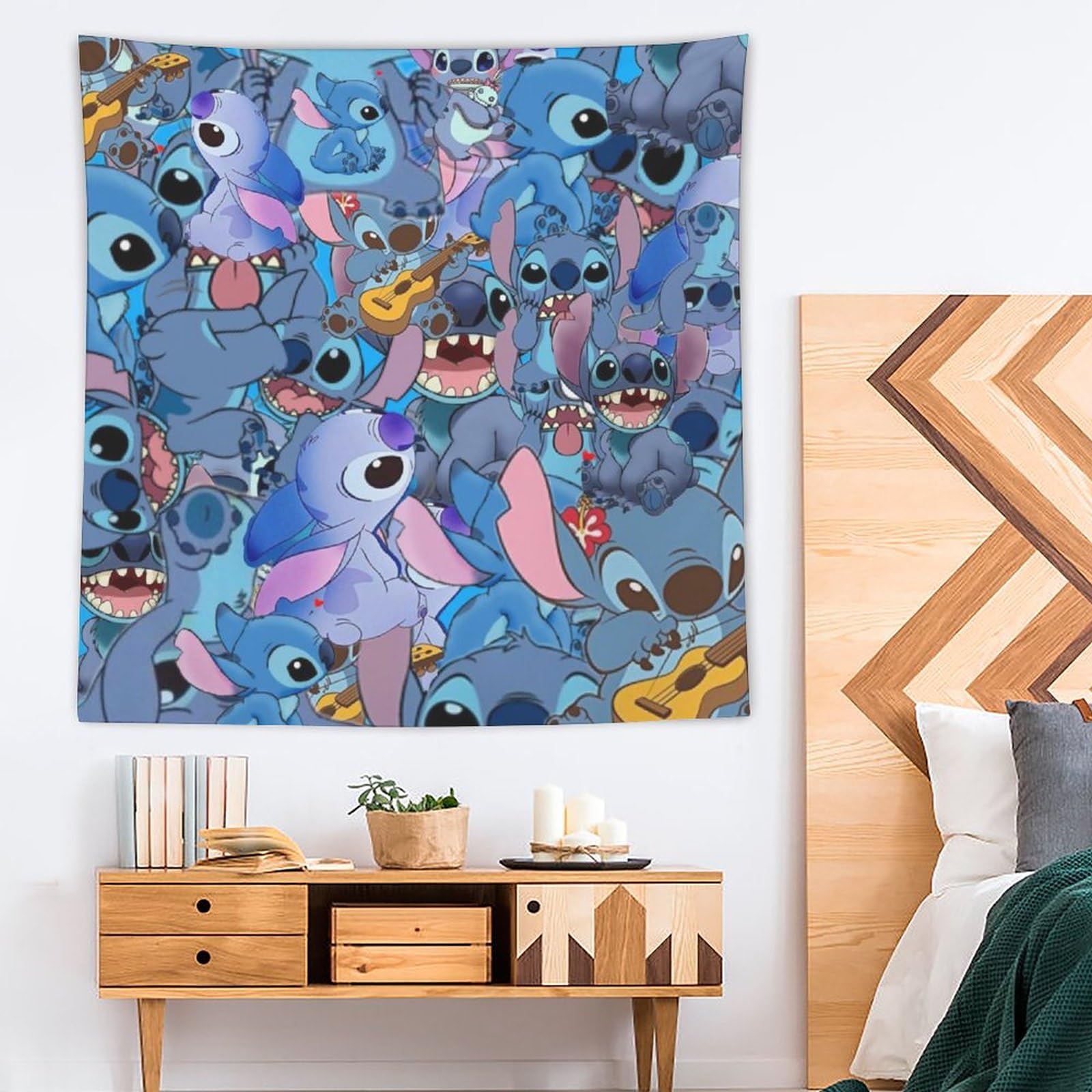 Amazon.co.jp: Stitch スティッチ タペストリー 壁掛け壁画 窓