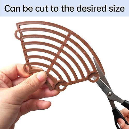 Miniatura 3 de Nufiwra 5 piezas de rejilla para macetas 748 pulgadas protectores de tierra para macetas cortables con 40 estacas mantiene a los gatos fuera de las