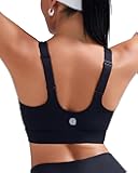 Adjustable Straps High Impact Sports Bra for Women,High Support Workout Sports Bras with Sewn in Pads