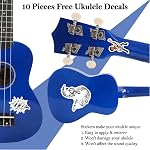 Soprano Ukulele Beginner Kit 21 Inch w/Free Online Lesson Gig Bag Tuner Picks Strap, Fast to Learn