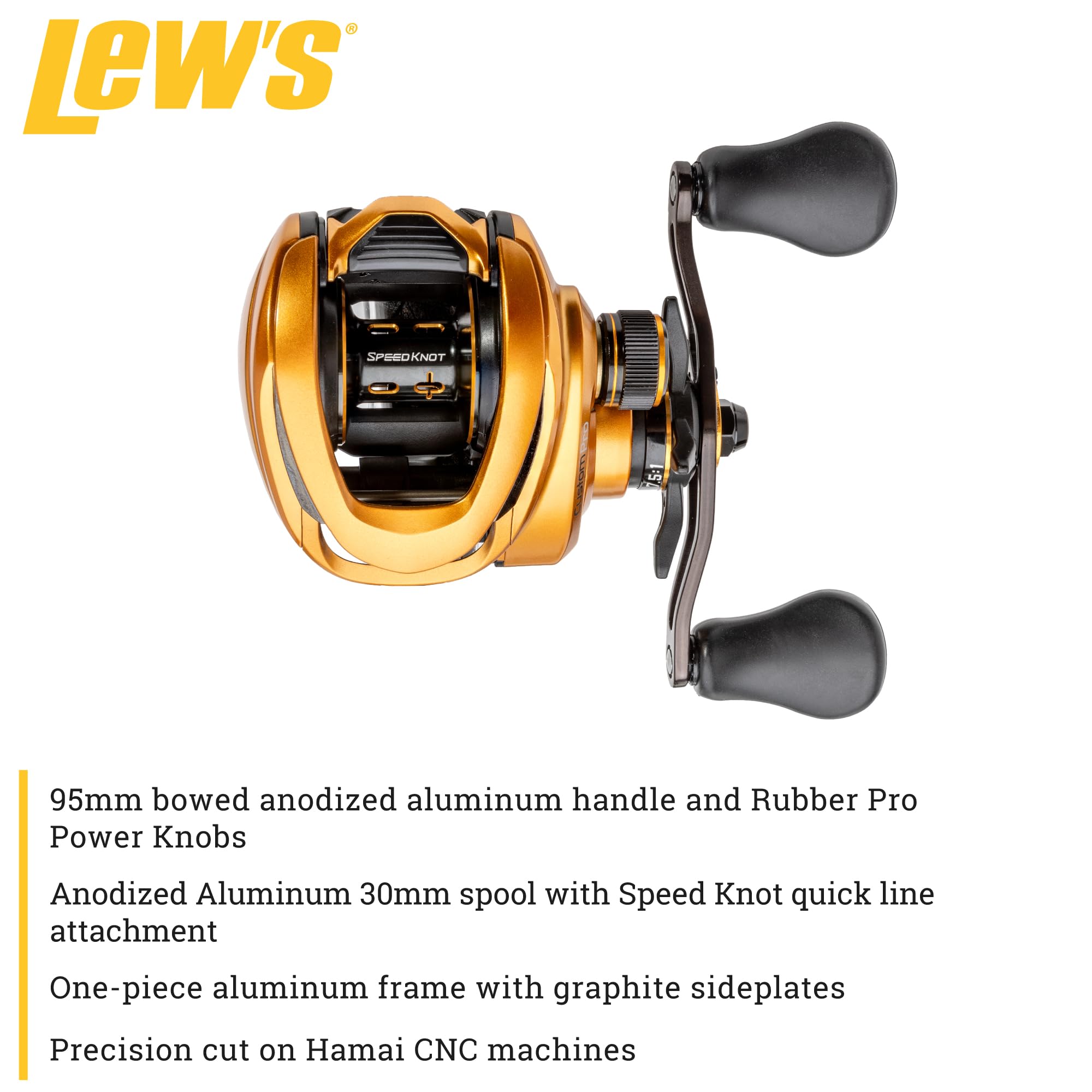 Amazon | Lew's Custom Pro ベイトキャスト フィッシングリール 左利き