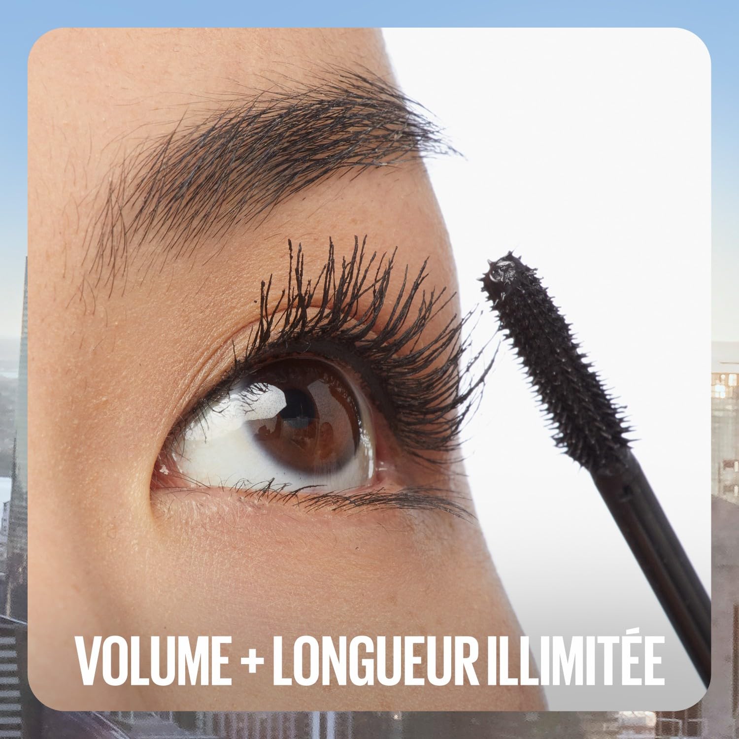 Maybelline New York Lash Sensational Sky High Plum Twilight, ciemnofioletowy tusz do rzęs, 7ml | Formuła wydłużająca i łatwa do mycia, 7,2 ml