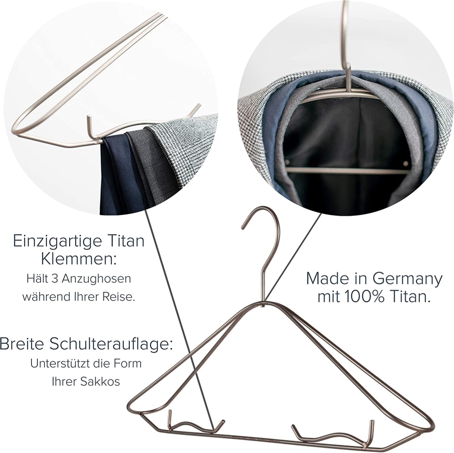 SkyHanger - Kleidersack mit einzigartigem Titan-Kleiderbügel für Damen & Herren - durchdachte Anzugtasche für knitterfreies Reisen - leichtes & wasserabweisendes Nylon - orange